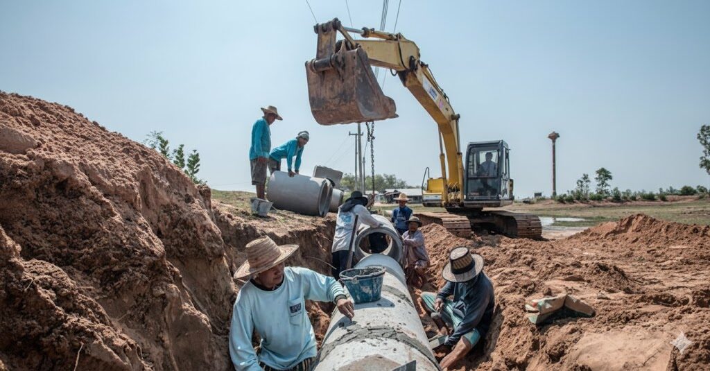 Northern Corp crew at work on a site